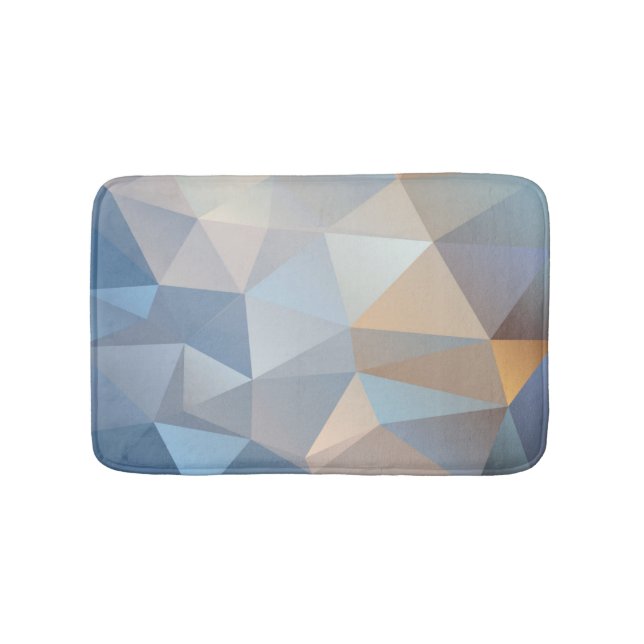 Cool Abstract Triangle Pattern Bath Mat (Front)