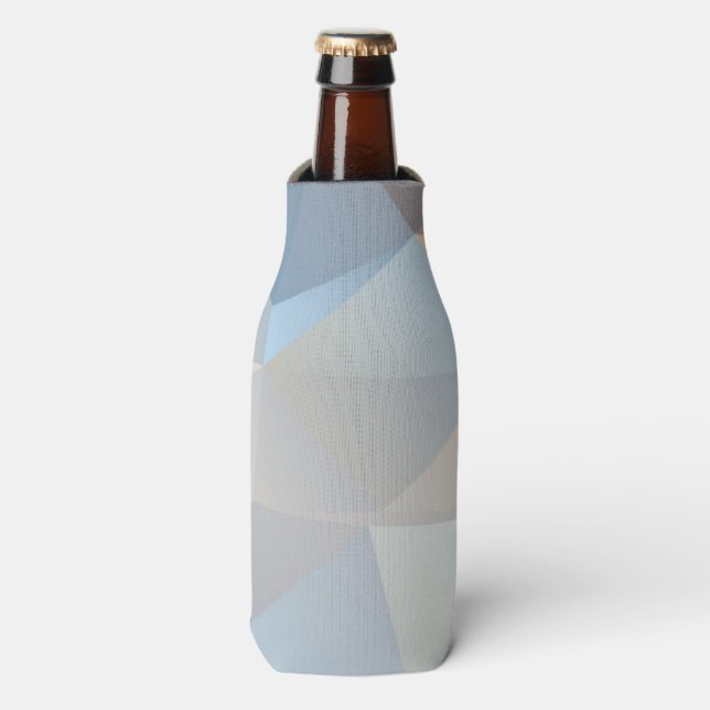 Cool Abstract Triangle Pattern Bottle Cooler (Bottle Front)