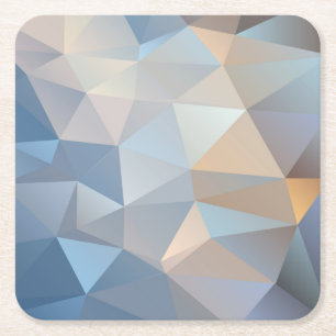 Cool Abstract Triangle Pattern Square Paper Coaster