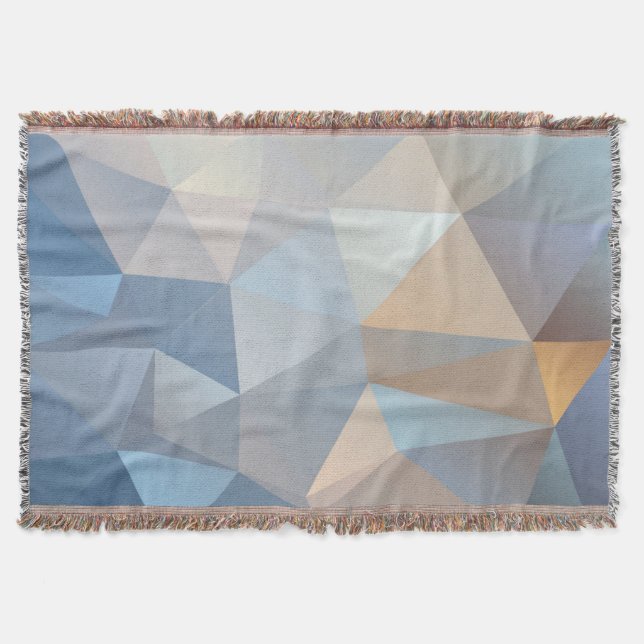 Cool Abstract Triangle Pattern Throw Blanket (Front)