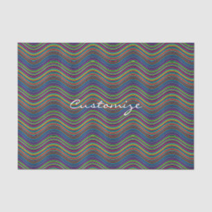 Cool Abstract Wavy line art Thunder_Cove Tissue Paper