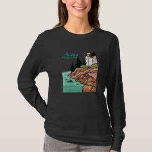 Cool Acadia National Park Maine Lighthouse Visitor T-Shirt