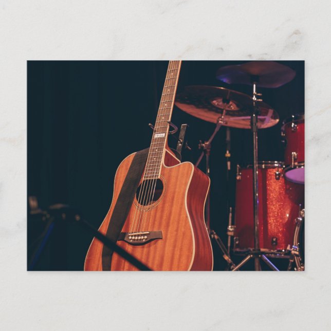 Cool Acoustic Guitar Postcard (Front)