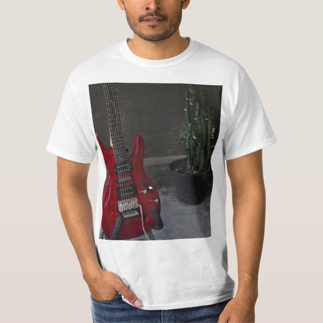 Cool Acoustic Guitar T-Shirt (Front)