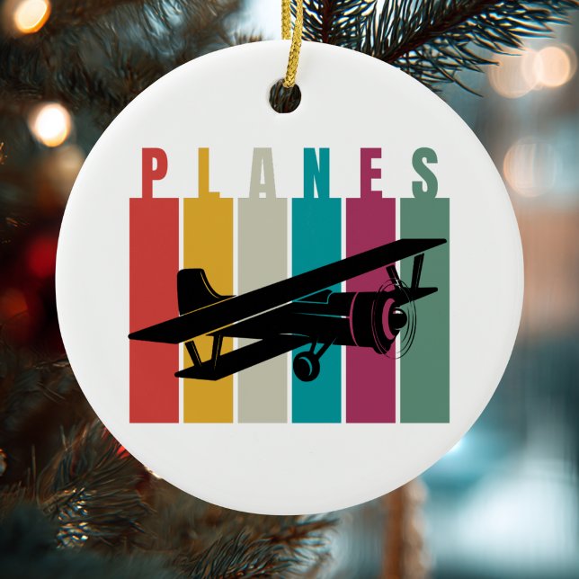 Cool Aeroplane Photo,Merry Christmas,Personalise Ceramic Tree Decoration (Creator Uploaded)