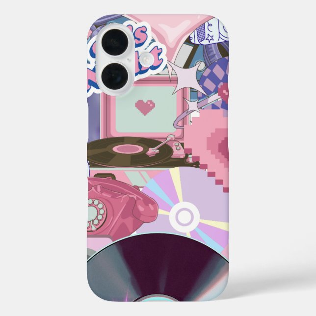 Cool Aesthetic Y2K/90's Stickers  Case-Mate iPhone Case (Back)