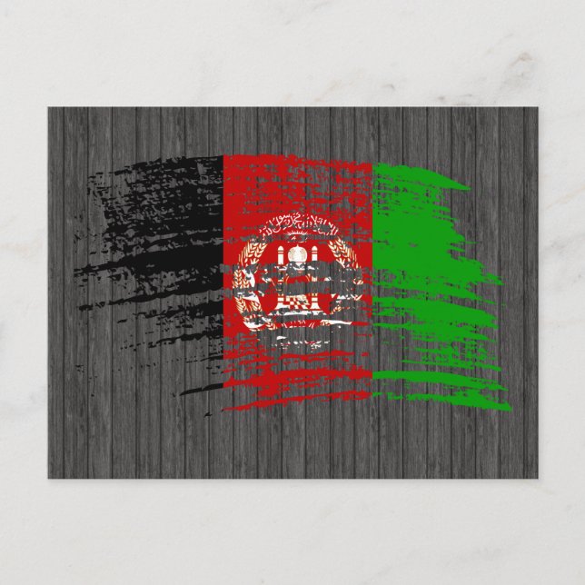 Cool Afghan flag design Postcard (Front)