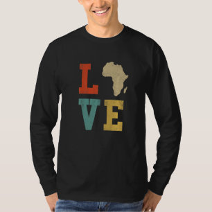 Cool Africa Map For Men Women Traditional Africa K T-Shirt