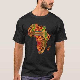 Cool Africa Map Kente Cloth For Men Women African T-Shirt