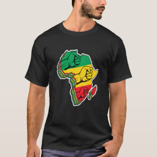 Cool Africa Map Kente Cloth For Men Women African T-Shirt
