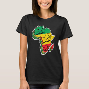 Cool Africa Map Kente Cloth For Men Women African T-Shirt