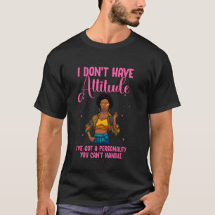Cool African Design For Women Girls Black African T-Shirt