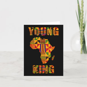 Cool African Kente Art Men Boys Kids African Ameri Card
