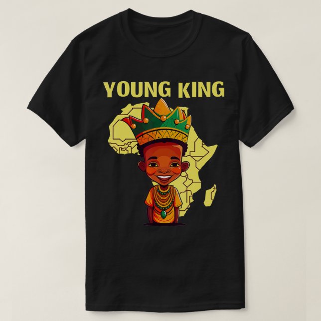 Cool African Kente Art Men Boys Kids African Ameri T-Shirt (Design Front)