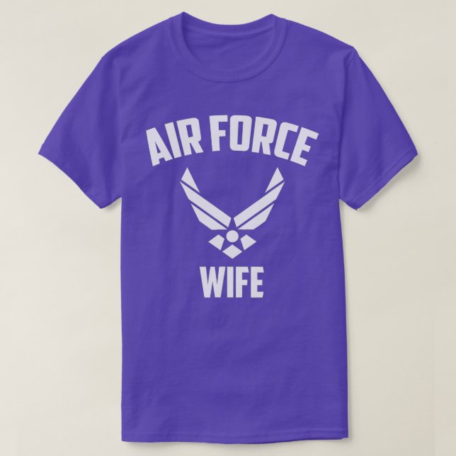 Cool Air Force Wife Gift  Best Proud Veteran Milit T-Shirt (Design Front)