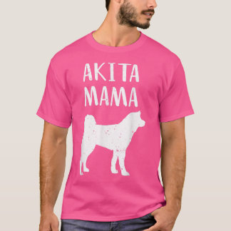 Cool Akita Art Women Akita Mum Owner Pet Lover Aki T-Shirt