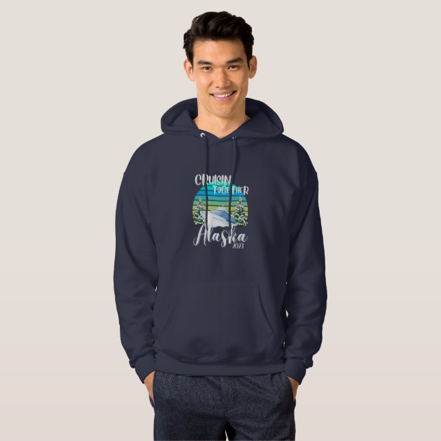 Cool Alaska Cruise 2025 Family Friend Group Travel Hoodie (Front Full)