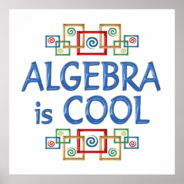 Cool Algebra Poster (Front)