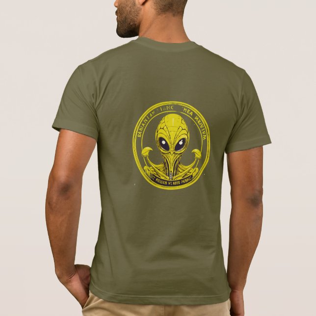 Cool Alien T-Shirt | Trendy Space Lover Tee | Cus (Back)