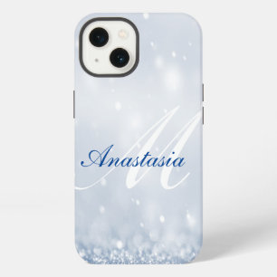 Cool, Amazing, Blue Glitter Name iPhone 13 Case