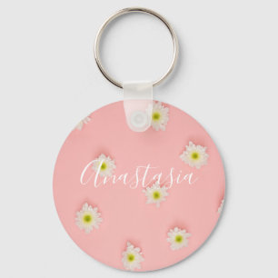 Cool, Amazing Pink Flowers Key Ring