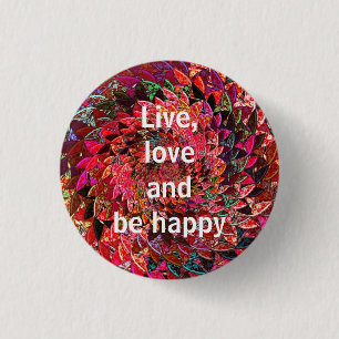 Cool, Amazing, Rainbow whit a quote 3 Cm Round Badge
