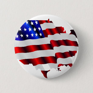Cool America, US/USA, SAD flag, Sochi games 6 Cm Round Badge