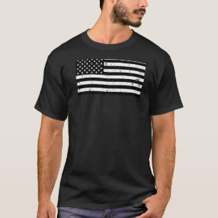 Cool American Flag Distressed Vintage Style Usa Pa T-Shirt