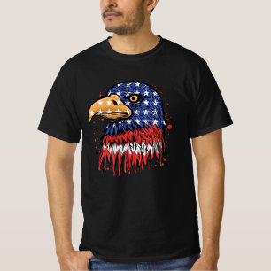 Cool American Flag Eagle Art - USA flag T-Shirt