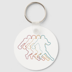 Cool  American Football Player Artwork Key Ring