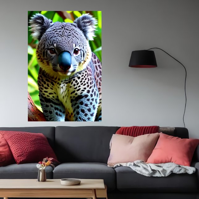 Cool and adorable Hybrid Jaguar Koala | AI Art Poster (Creator Uploaded)