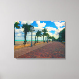 Cool and Breezy at Hollywood Beach Canvas Print
