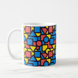 Cool and Colourful Abstract Shapes Design Coffee Mug