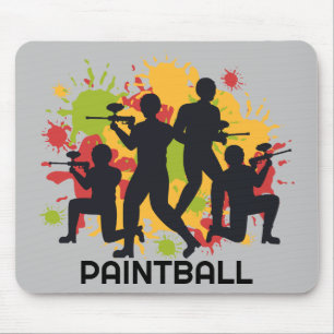 Cool and Colourful Paintball Scene Mouse Pad