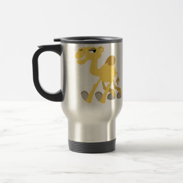 Cool and Cute Cartoon Camel Commuter Mug (Left)