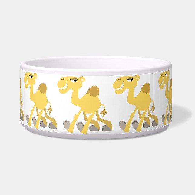 Cool and Cute Cartoon Camel Pet Bowl (Left)