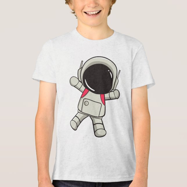 Cool and cute character children's t-shirt designs Tri-Blend shirt (Front)