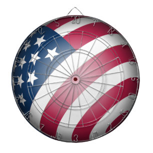 Cool and Fun Globe of Patriotic American Flag Dartboard