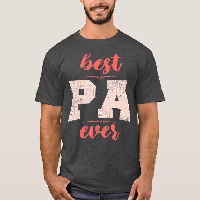 Cool And Fun Grandpa Fathers Day Tee for Best Pa (Front)