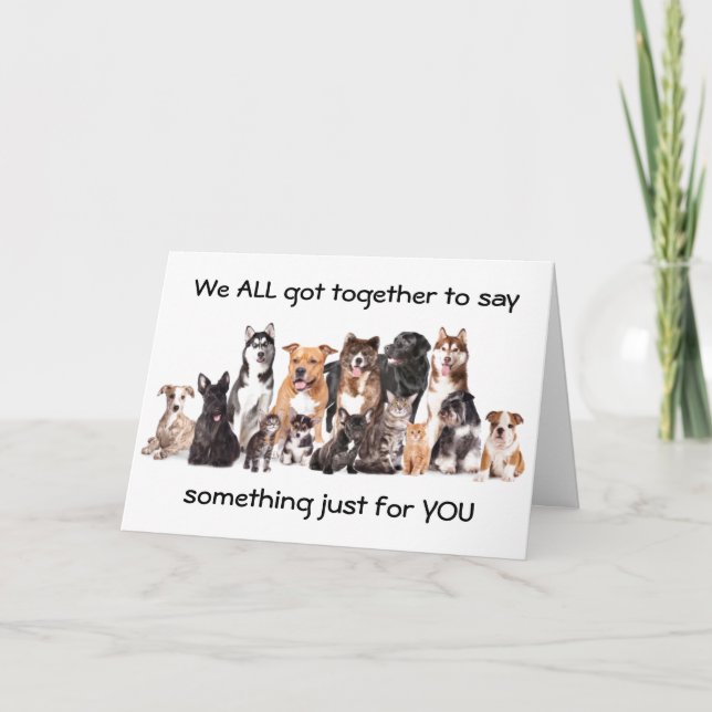 COOL AND FUN "GROUP CARD" FOR OFFICE AND FRIENDS C CARD (Front)