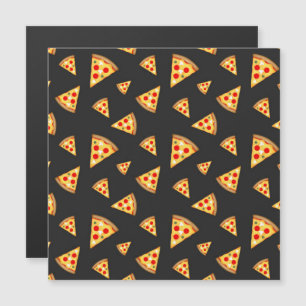 Cool and fun pizza slices pattern heart sticker