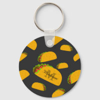 Cool and fun yummy taco pattern Monogram