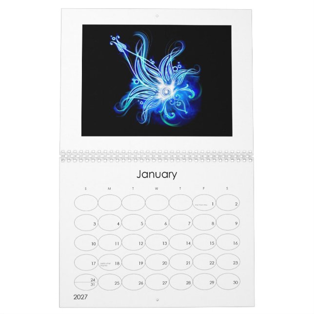 Cool and funky calendar (Jan 2027)