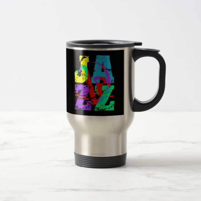 Cool and hip Jazz Travel Mug (Right)