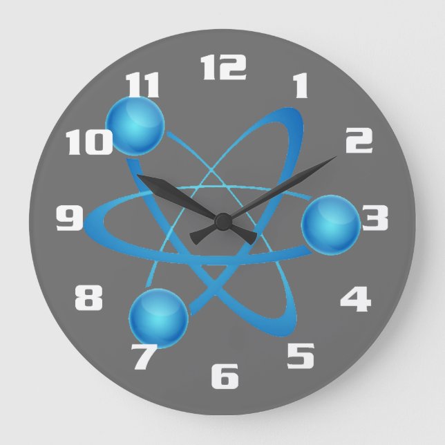 Cool and Nerdy Large Clock (Front)