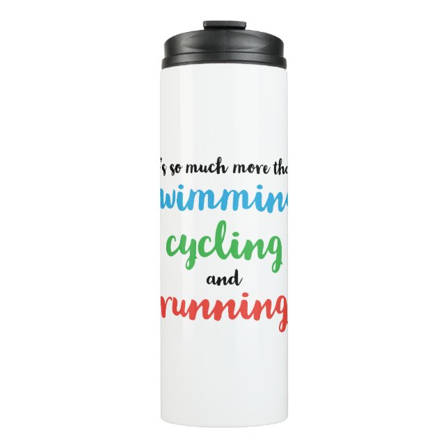 Cool and original design for triathletes thermal tumbler (Front)