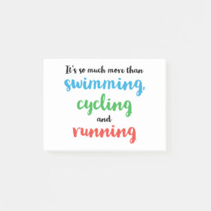 Cool and original Triathlon design for triathletes Post-it Notes