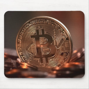 Cool and Shiny Bitcoin Stash Mouse Pad