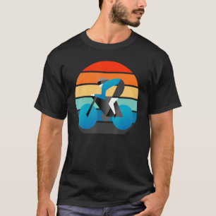 Cool And Sunset Road Cycling Helmet With Visor T-Shirt