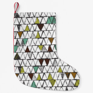 Cool and trendy seamless pattern of hand-drawn doo small christmas stocking
